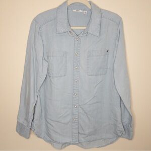 Betabrand Chambray Button Down Shirt